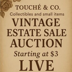 Vintage Estate Sale Auction Poster